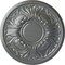 Ekena Millwork Wakefield Ceiling Medallion (Fits Canopies up to 3 5/8"), Hand-Painted Platinum, 11 3/4"OD x 1 1/4"P CM11WAPLS - alternate 1